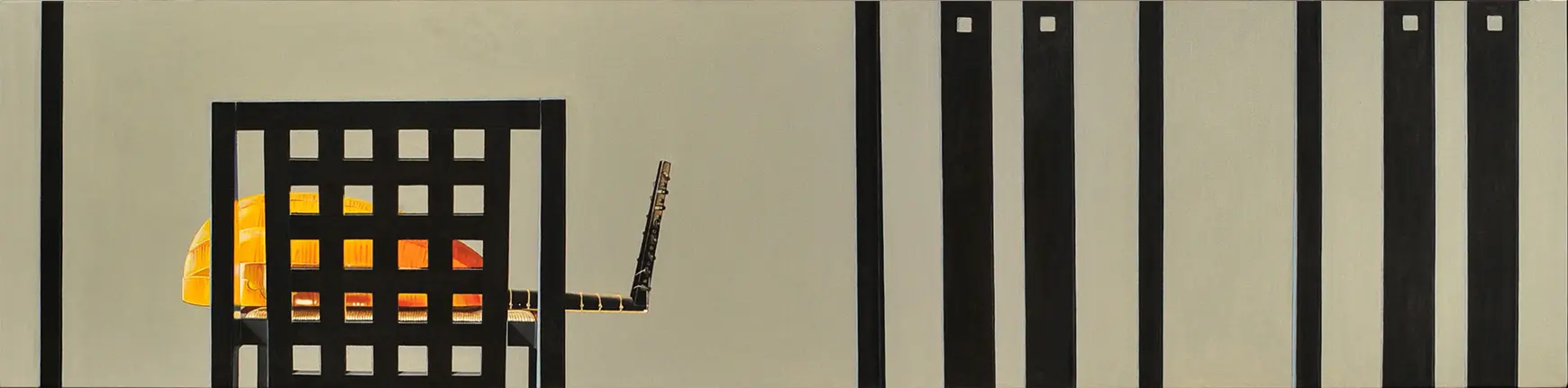 Lute fantasy for Ch. R. Macintosh 53 x 213 cm, Öl auf Leinwand (2006)