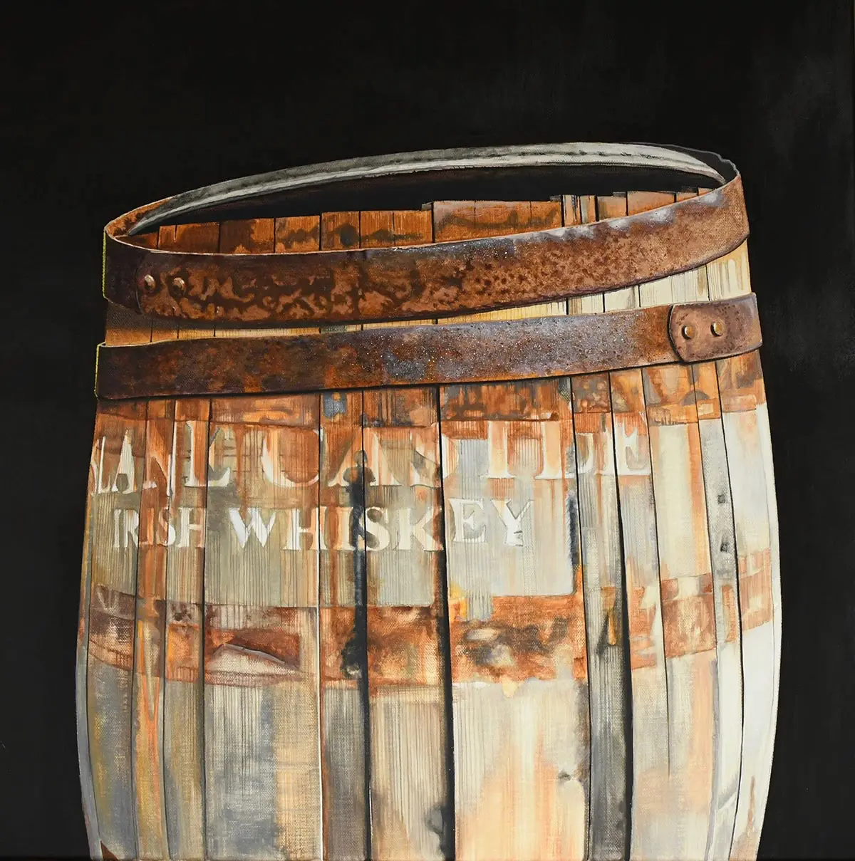 'ROTTEN BEAUTY' (SLANE CASTLE DISTILLERY)  60 x 60 cm, Öl auf Leinwand (2019)