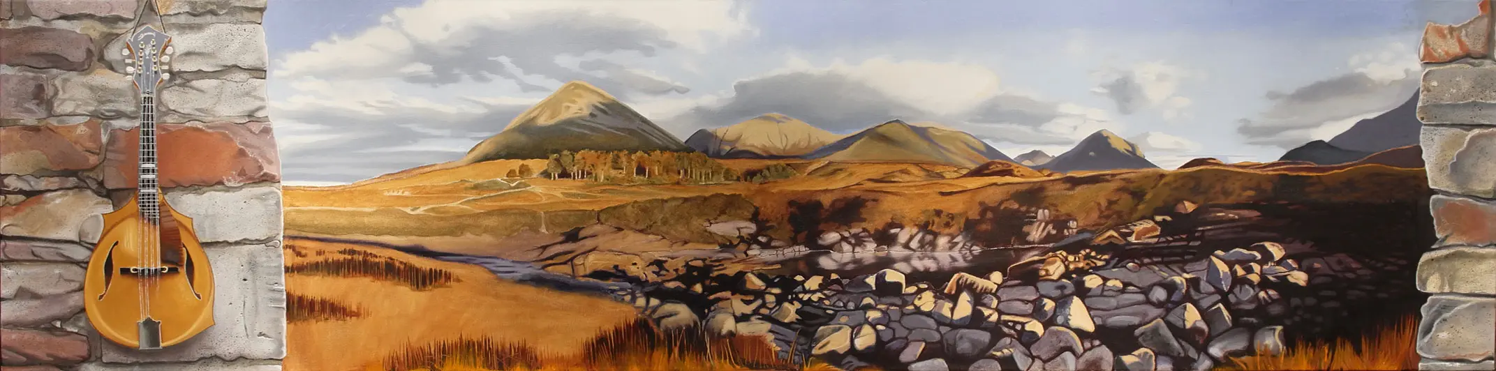 Isle of skye, Scotland 50 x 200 cm, Öl auf Leinwand (2017)